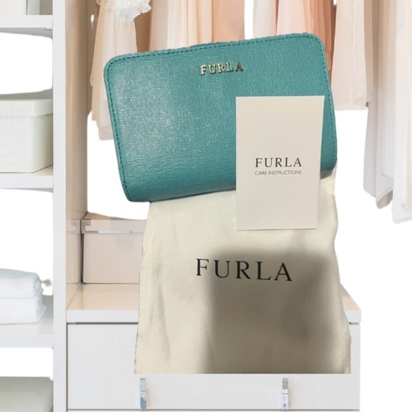 Furla Blue Turquoise Women's Wallet - Picture 2 of 12